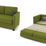 Boom 2 Seater Sofa Bed Green Fabric | Sofa bed sale, Green fabric .