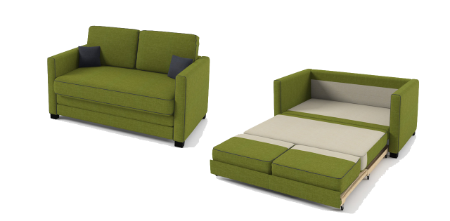 Boom 2 Seater Sofa Bed Green Fabric | Sofa bed sale, Green fabric .