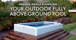 Deck swimming pools, above or in-ground lap poo