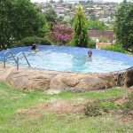 Diy Pools | Backyard pool landscaping, Pool landscaping, Above .