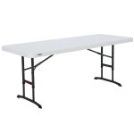 Lifetime 6' Adjustable Height Folding Table - 80565 | WebstaurantSto