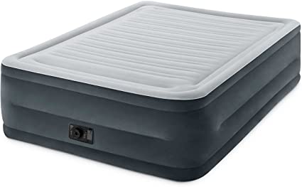 Amazon.com : Intex Comfort Plush Elevated Dura-Beam Airbed with .