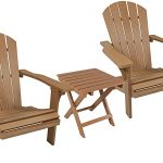 Amazon.com : Sunnydaze All-Weather Adirondack Chair Set of 2 with .