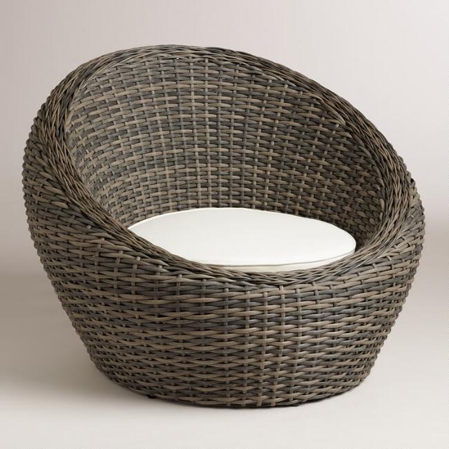 All-Weather Wicker Formentera Egg Outdoor Chair | World Mark