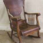 Antique Rocking Chairs | Antique Tiger Oak Rocking Chair : Lot .