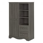 Amazon.com: South Shore Savannah Armoire with Drawers, Gray Maple .