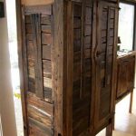 Pallet armoire | Diy furniture, Rustic furnitu