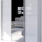 Amazon.com: Aria 3 Door 71" Wide Modern High Gloss Wardrobe .