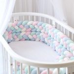 Baby Crib Bumper Knotted Baby Bed Bumper 4 Braided Knotted | Et