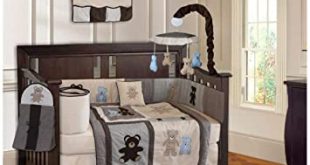 Amazon.com : BabyFad Teddy Bear 10 Piece Baby Crib Bedding Set : Ba