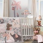 Lambs & Ivy Calypso, Elephant and Monkey Nursery 4-Piece Baby Crib .