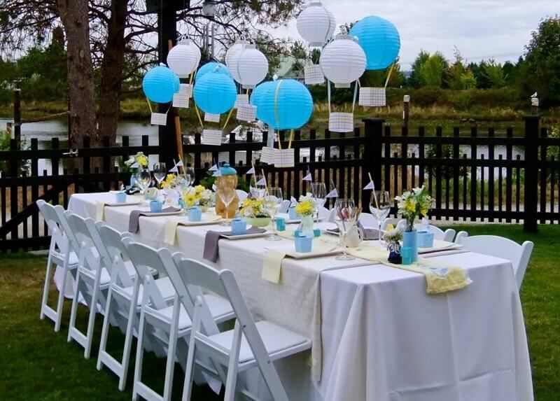 Backyard Barbeque | Backyard baby shower decorations, Outdoor baby .