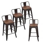 Counter Height Industrial Stools with Backs: Amazon.c