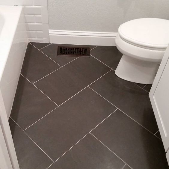 12x24 Tile Bathroom Floor. Could use same tile but different .
