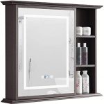 Amazon.com: Medicine Cabinets Bathroom Touch LED Mirror Cabinet .