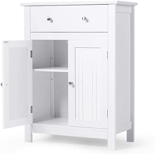 Amazon.com: Tangkula Bathroom Storage Cabinet, Free Standing .