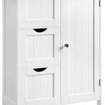 Amazon.com: VASAGLE Bathroom Storage Cabinet, Floor Cabinet with 3 .