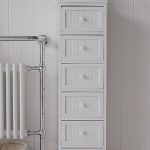 Maine Narrow tall Freestanding Bathroom Cabinet with 6 drawers for .