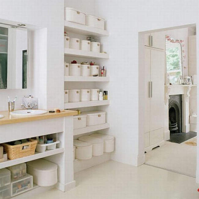 25+ Clever Small Bathroom Storage Ideas and Wall Storage Solutio