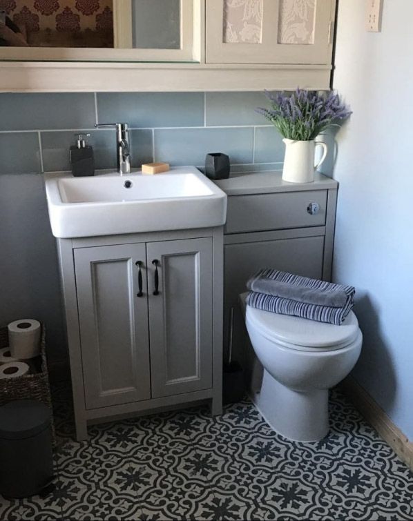 Customer Bathroom Picture - Chatsworth Grey Vanity Unit | Cheap .