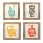 Stratton Home Decor Bathroom Wall Decor 4-piece S