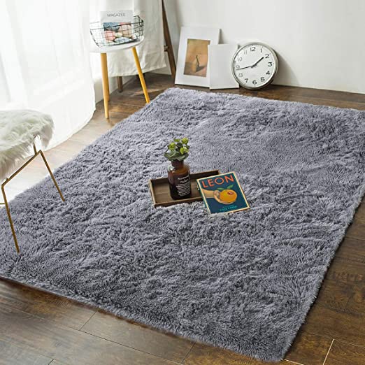 Amazon.com: Andecor Soft Bedroom Rugs - 4' x 6' Shaggy Floor Area .
