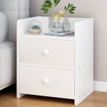 Greensen MDF Wood Nightstand with 2 Drawers Bedside Table for .