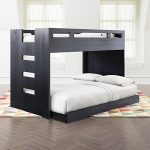 Abridged Charcoal Glaze Twin Over Full Bunk Bed with Left Ladder + .