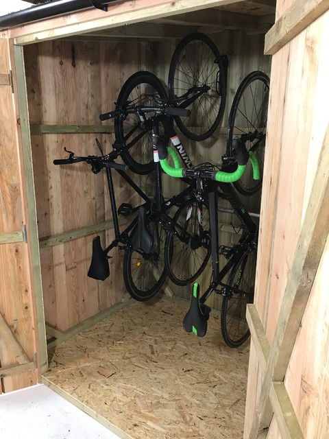 Vertical bike storage - Shed - Sussex - by Brighton Bike She