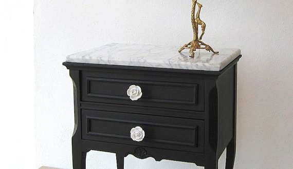 Black And White Bedside Table – efistu.com