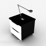 Black And White Bedside Table Free 3d Model - .Max - Open3dModel .