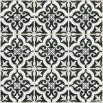 black and white ceramic tile texture for background and design .