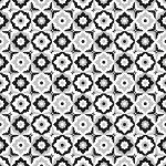 Seamless Pattern Black And White Ceramic Tile Design With Floral .