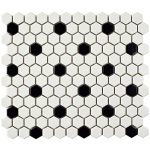 Ceramic Floor Tile Black White: Amazon.c