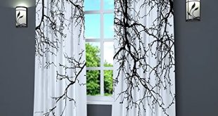 Black and White Curtains for Living Room: Amazon.c