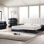 Amazon.com: J&M Furniture Milan Black Lacquer With White .