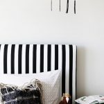 Black and White Stripe Headboard - Transitional - boy's room - UV .