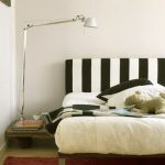 black and white striped headboard / For the bedroom - Juxtapo