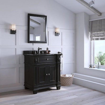 OVE Decors Essex 31-in Antique Black Single Sink Bathroom Vanity .