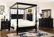 Black Bedroom Furniture Set | St Regis Canopy B