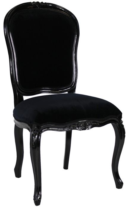 French Noir Black Painted Dining Chair | Dining chairs, Painted .