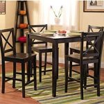 Amazon.com - 5-piece Counter Height Dining Room Set Dinette Sets .