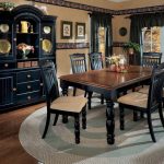 ashley black dining room set | Black dining room furniture .
