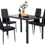 Amazon.com - Giantex 5 Piece Kitchen Dining Table Set with Glass .