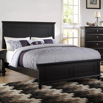 Black King Size Bed Frame Efistu Com, King Size Wood Bed Frame With Headboard And Footboard