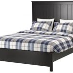 Amazon.com: Ikea King Size Bed frame, black, Lönset 18382.2058 .