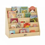 ECR4Kids Birch Hardwood Single-Sided Book Case Display Stand for .