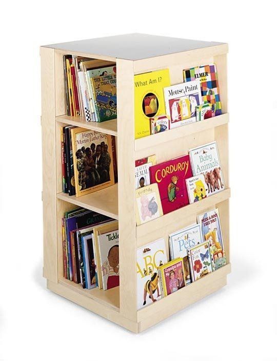 Space Saving Idea: Revolving Bookcases | Childrens bookcase, Kids .