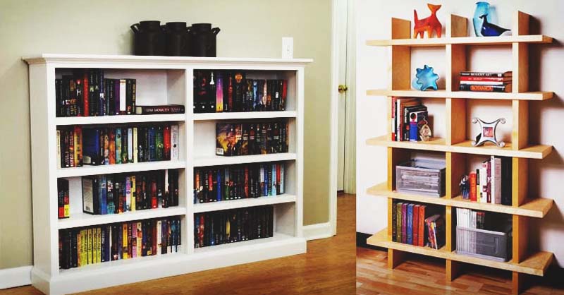 141 DIY Bookshelf Plans & Ideas to Organize Your Homesteading Boo