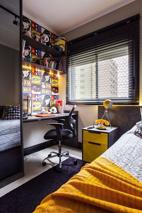 33 Cool Teenage Boy Room Decor Ideas | Boy bedroom design, Boys .